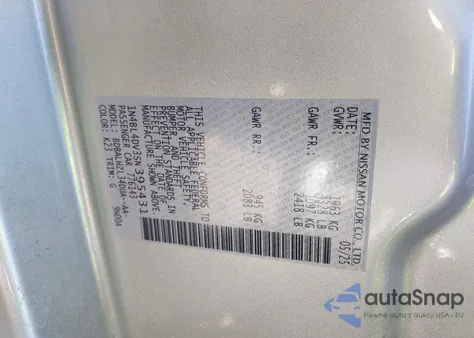 2025 Nissan Altima Sv Fwd from USA, damaged, VIN 1N4BL4DV3SN395431